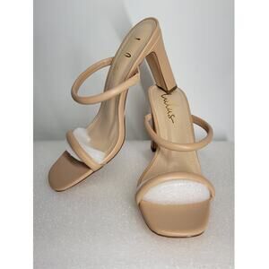 Lulus Xenya Light Nude High Heel Sandals Size 8